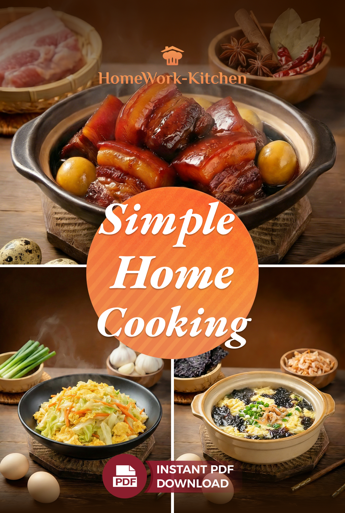 🍽️ Chinese Home-Style Comfort Meal Bundle (3 Recipes)