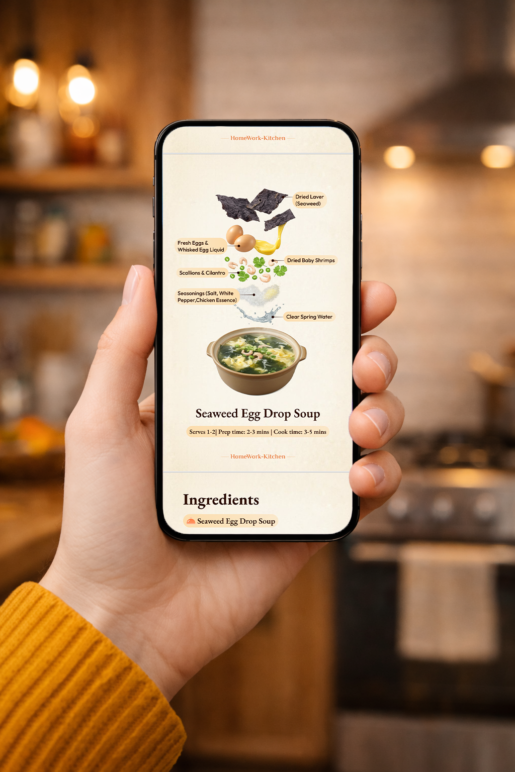 🥣 Beginner-Friendly Seaweed Egg Drop Soup